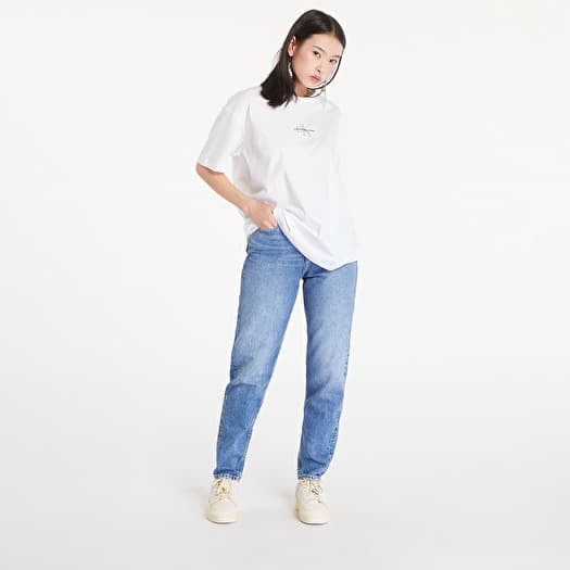 T shirts Calvin Klein Jeans Monogram Boyfriend T Shirt Bright White Footshop