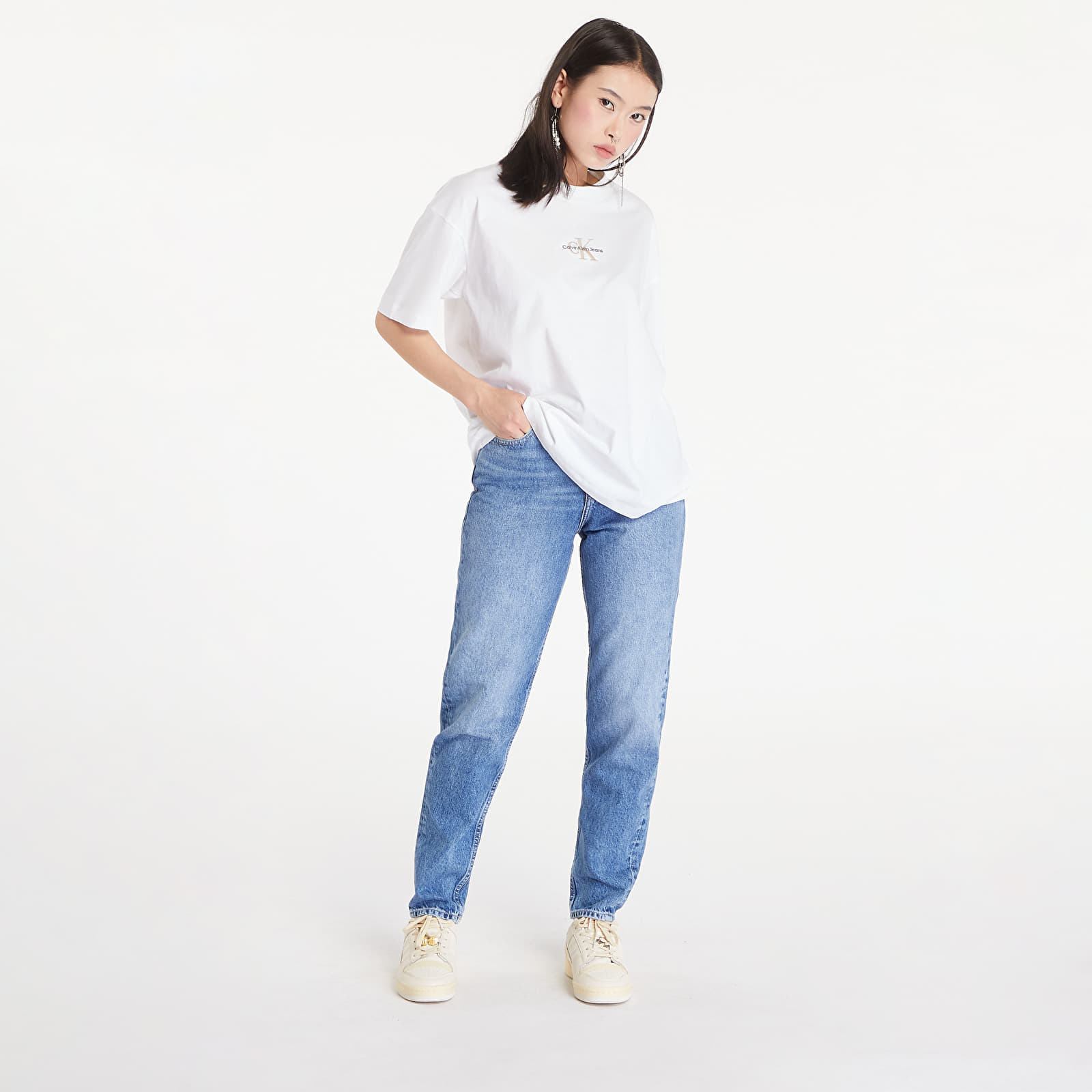 T-shirts Calvin Klein Jeans Monogram Boyfriend T-Shirt Bright White