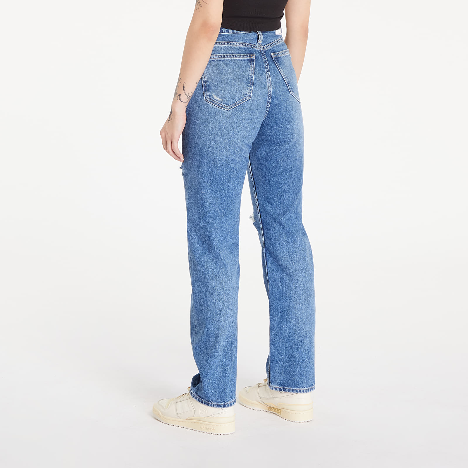 Jeansy Calvin Klein Jeans High Rise Straight Denim Medium