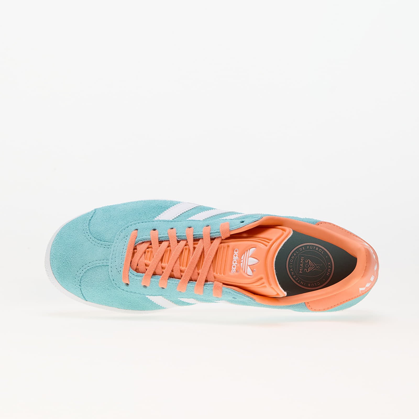 Pánské tenisky a boty adidas x Inter Miami Gazelle Mls Easy Mint/ Ftw White/ Easy Orange