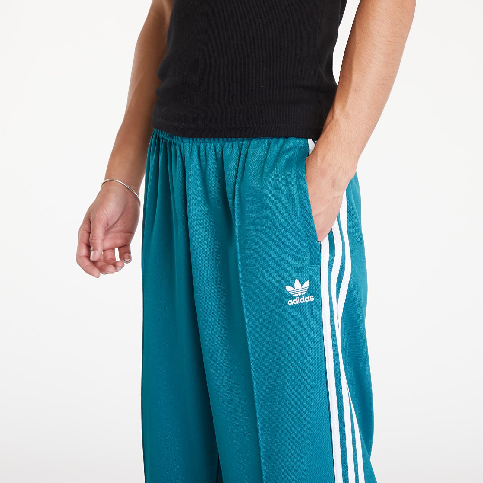 Pánské tepláky adidas Baggy Track Pant Legacy Teal