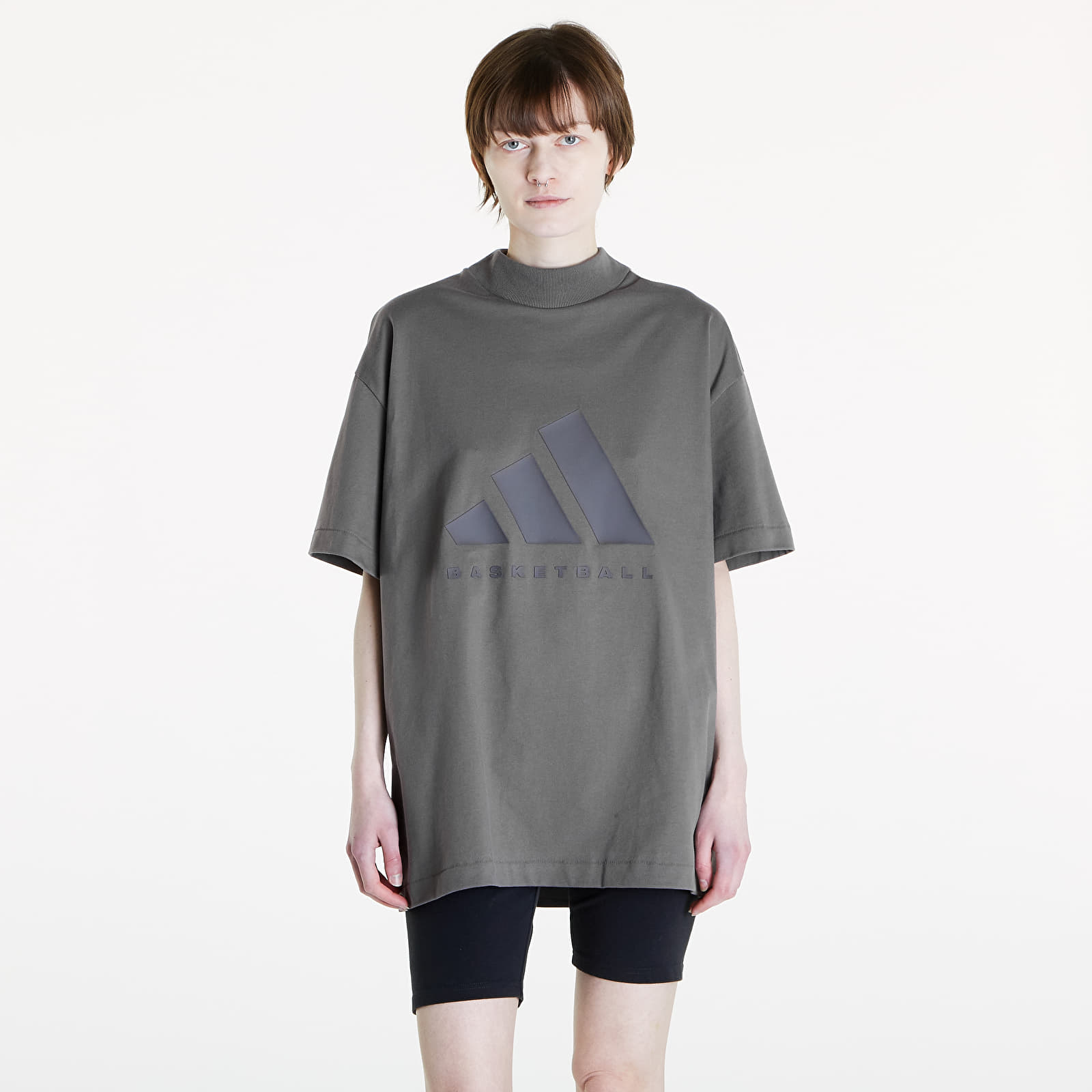 Magliette adidas Basketball Tee UNISEX Charcoal