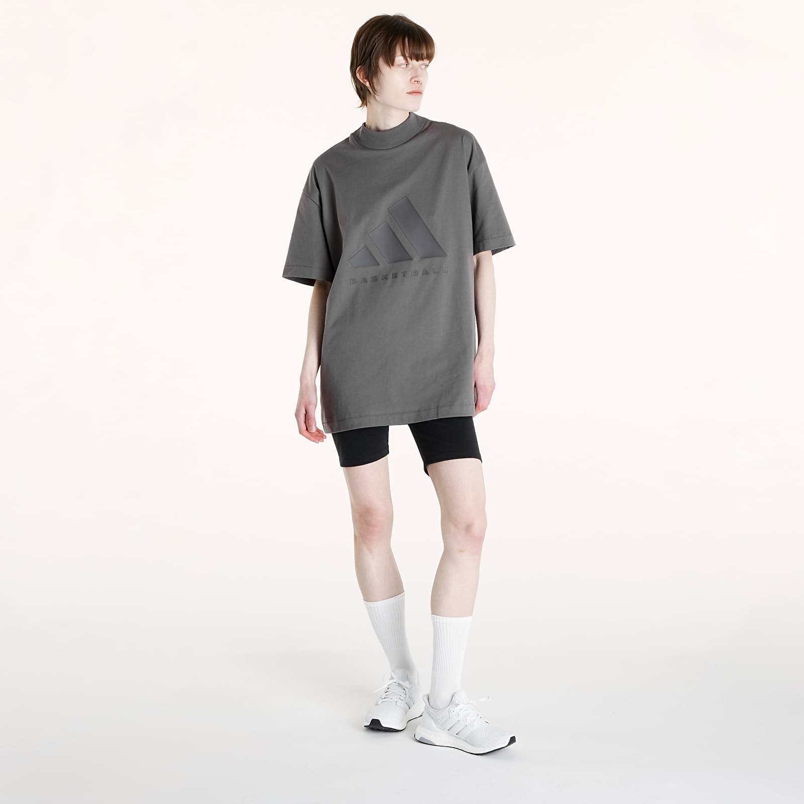 Magliette adidas Basketball Tee UNISEX Charcoal