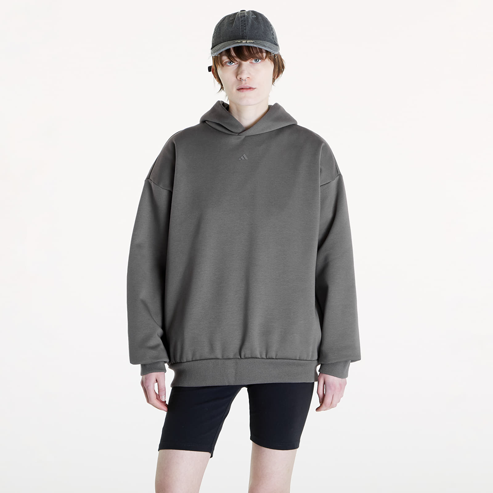 Hoodies and sweatshirts  adidas One Fleece Basketball Hoodie UNISEX Charcoal