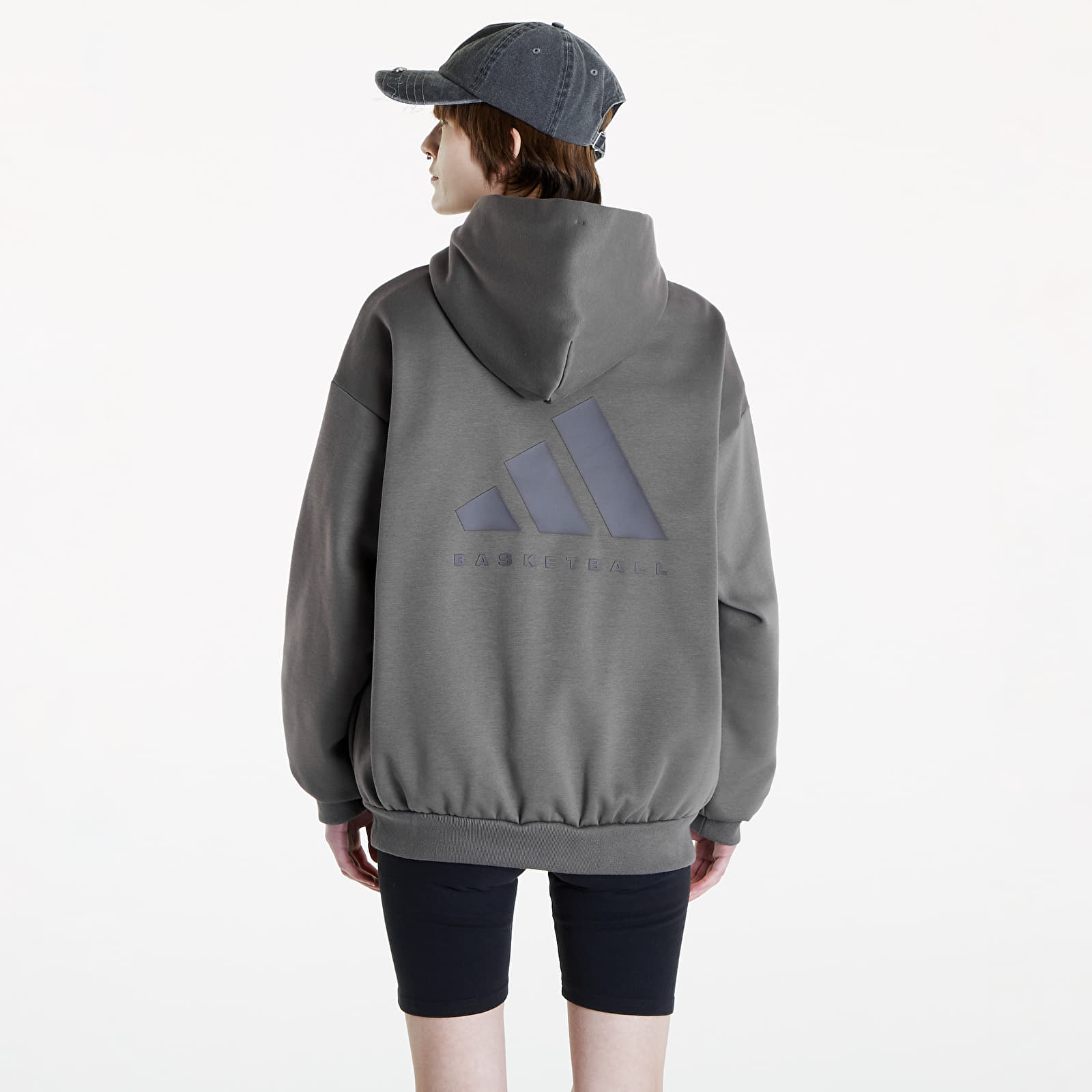 Hoodies and sweatshirts  adidas One Fleece Basketball Hoodie UNISEX Charcoal