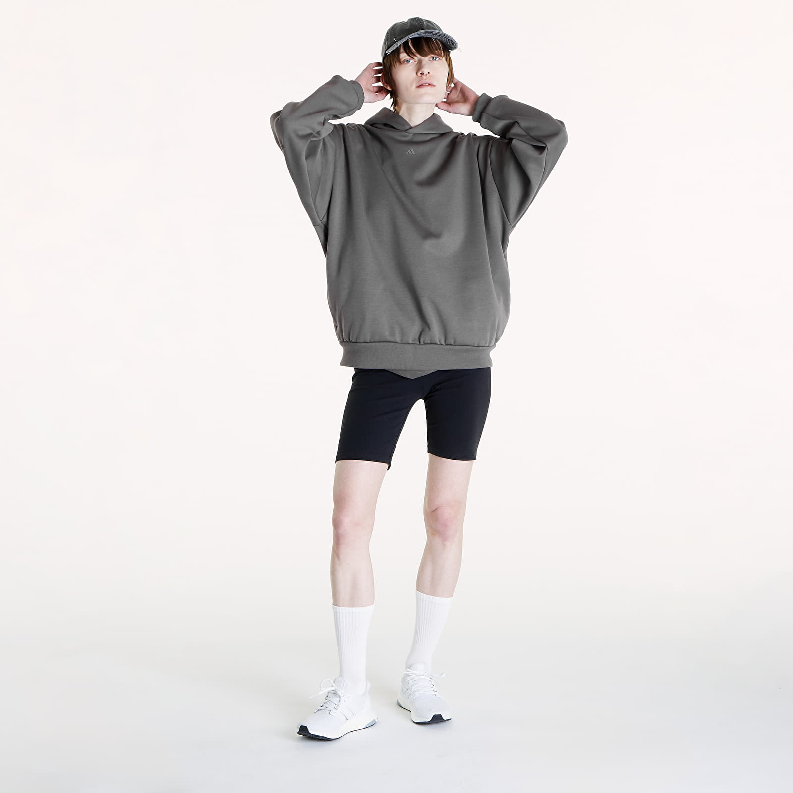 Hoodies and sweatshirts  adidas One Fleece Basketball Hoodie UNISEX Charcoal