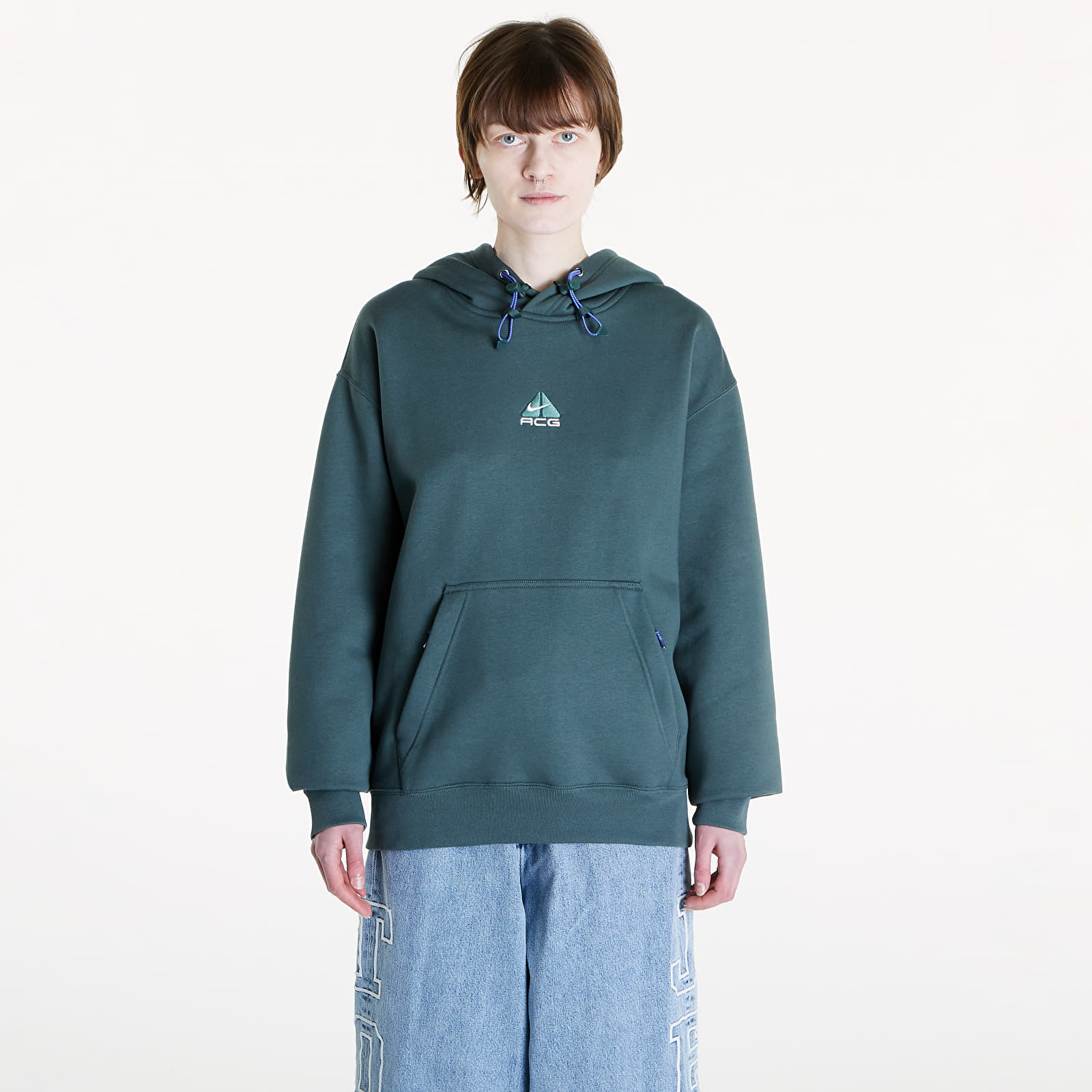 Kapucnis pulóverek és pulcsik Nike ACG Therma-FIT Fleece Pullover Hoodie UNISEX Vintage Green/ Summit White