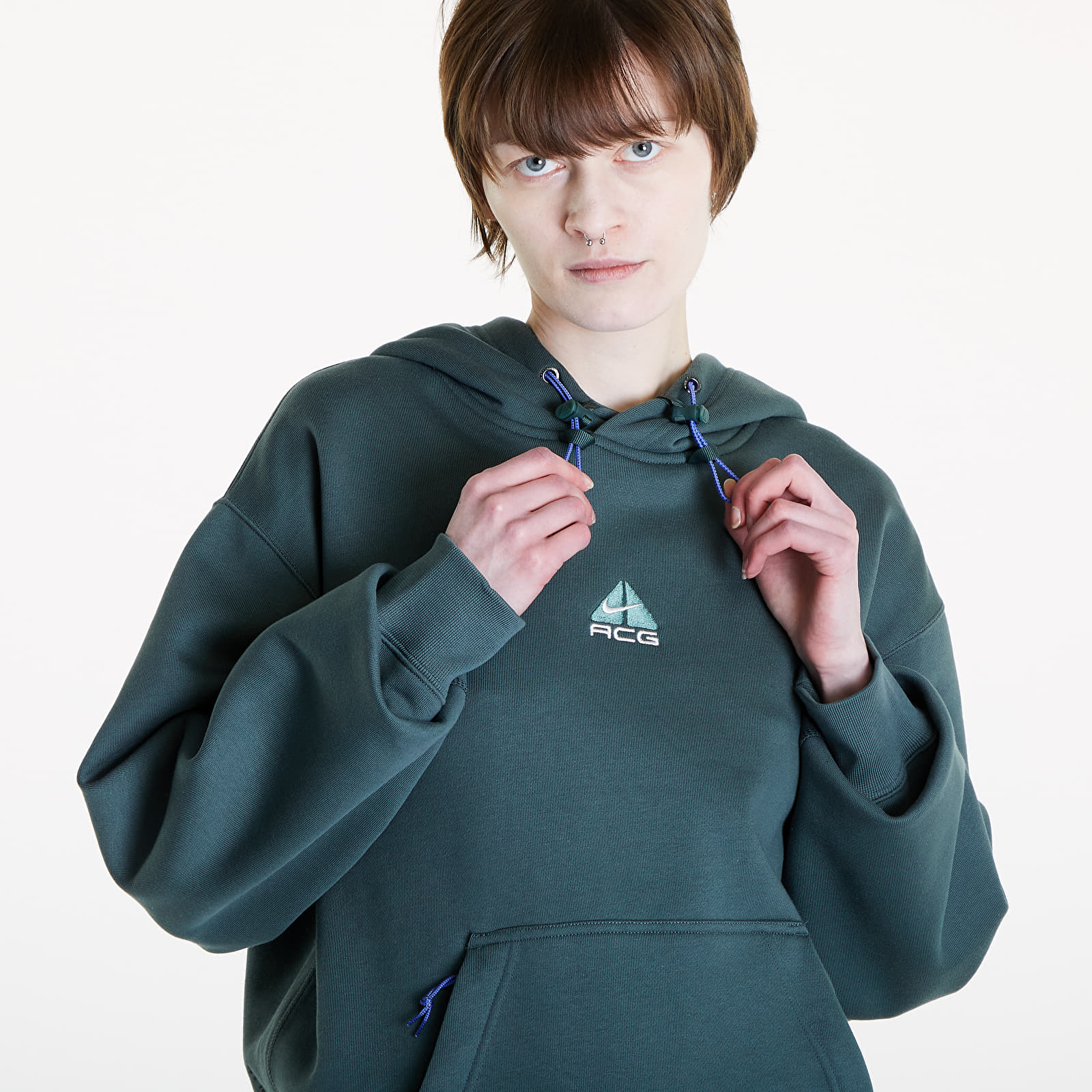 Kapucnis pulóverek és pulcsik Nike ACG Therma-FIT Fleece Pullover Hoodie UNISEX Vintage Green/ Summit White