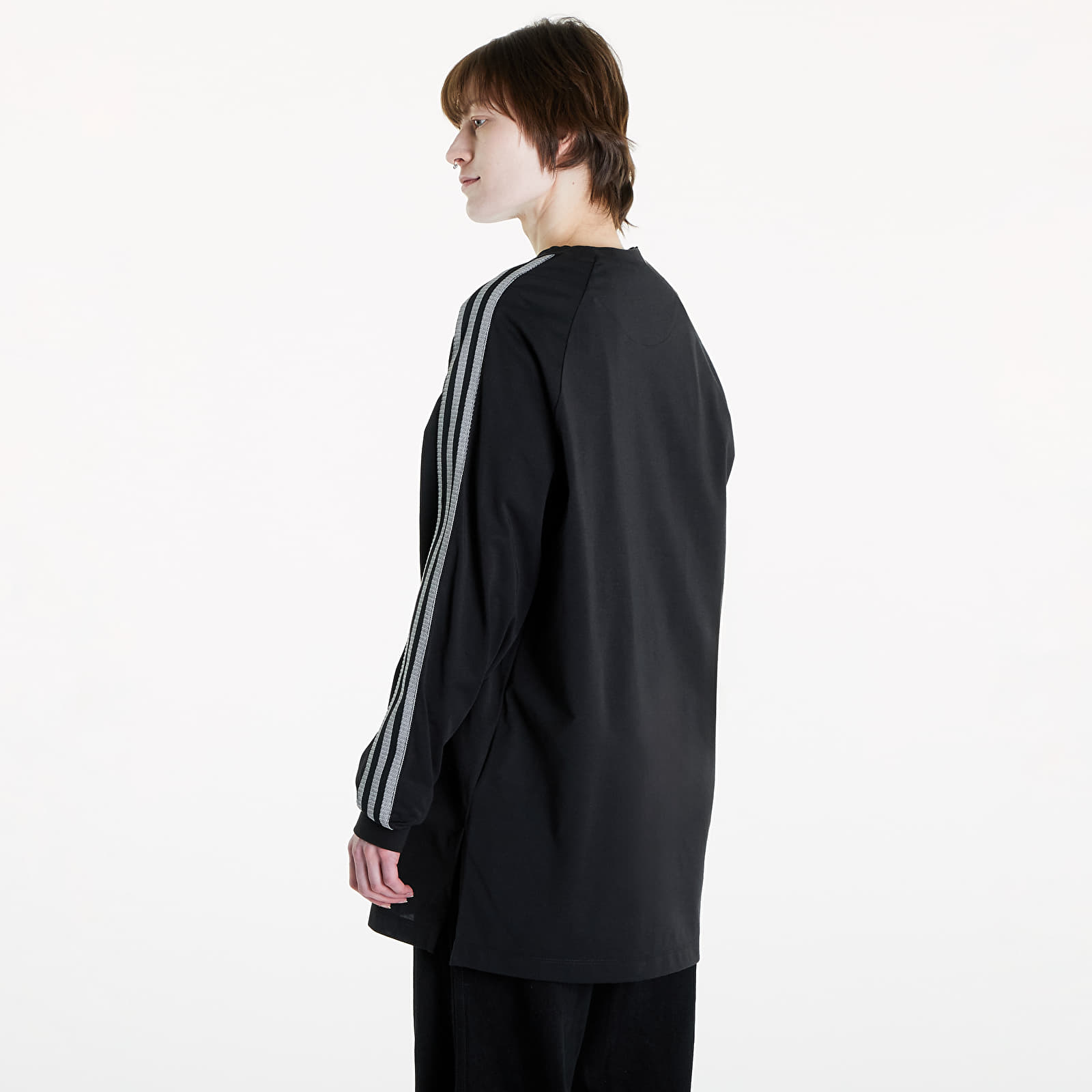 Tričká Y-3 3-Stripes Longsleeve Tee UNISEX Black/ Owhite
