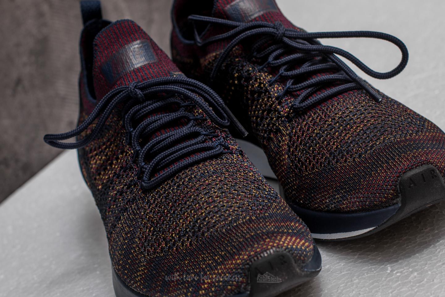 Scarpe uomo Nike Air Zoom Mariah Flyknit Racer College Navy Bordeaux Footshop