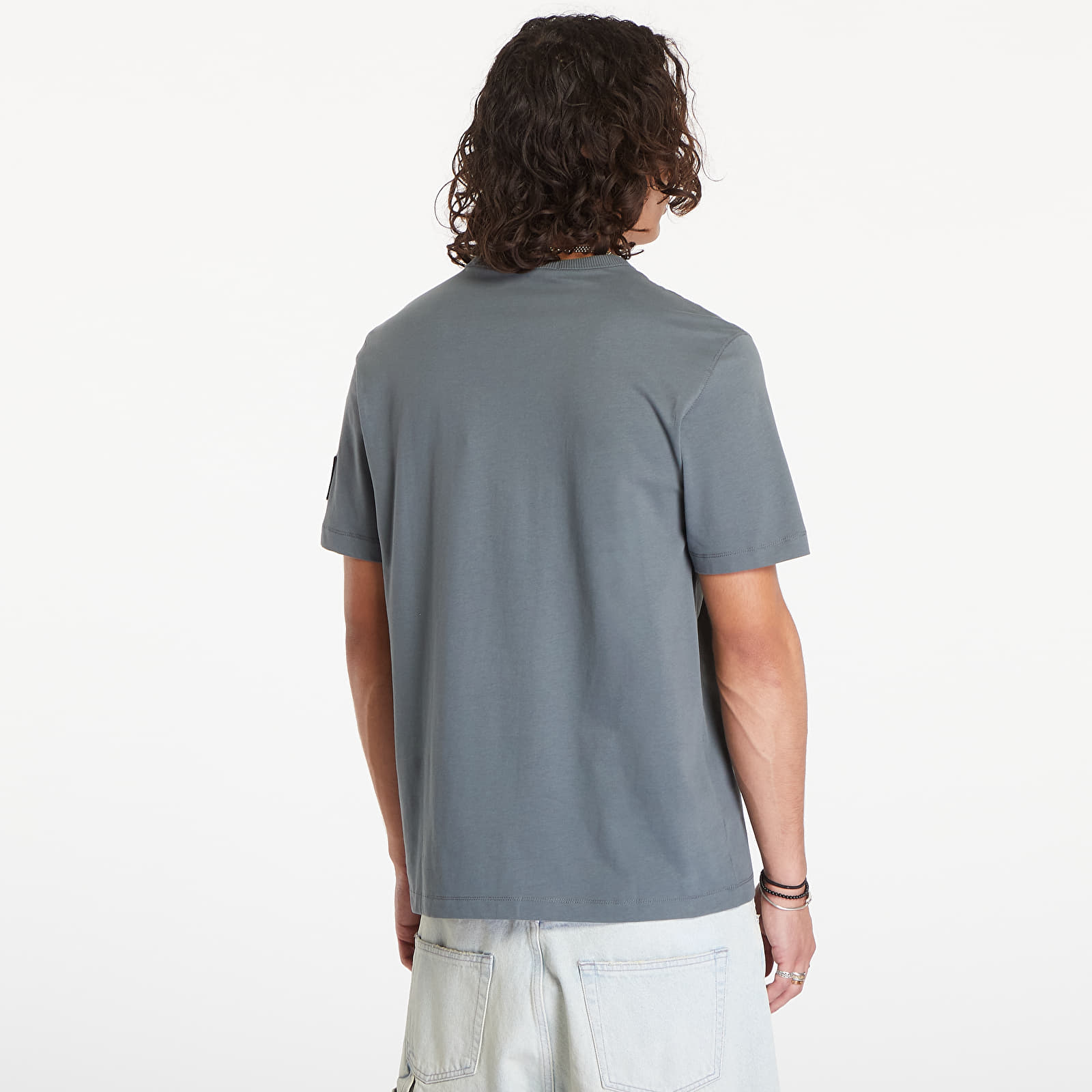 Koszulki Calvin Klein Jeans Cotton Badge T-Shirt Endless Grey