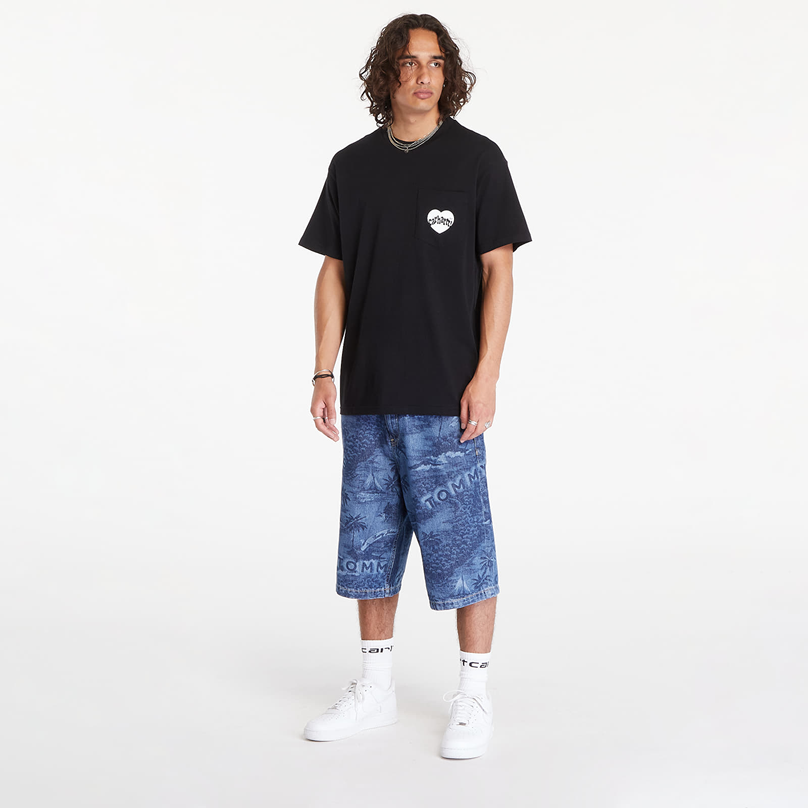 T-shirts Carhartt WIP Short Sleeve Amour Pocket T-Shirt UNISEX Black/ White