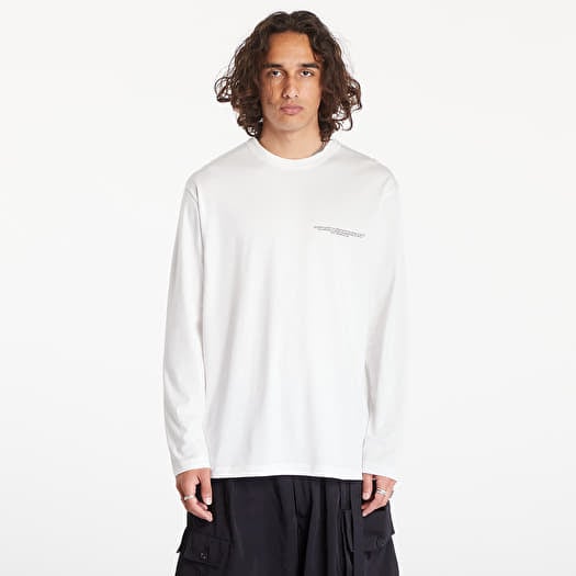 Tričko Y-3 Logo Long Sleeve Tee UNISEX Core White