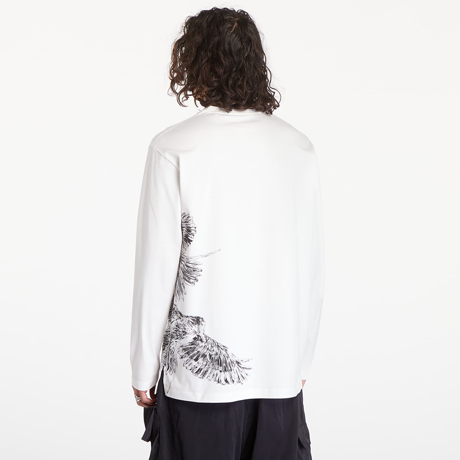 Marškinėliai Y-3 Graphic Long Sleeve Tee UNISEX Core White
