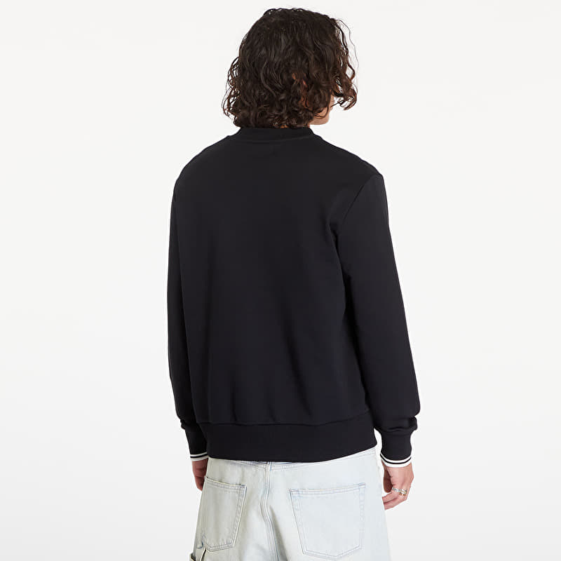 FRED PERRY　Crew Neck SweatShirt　M ブラック FRED PERRY Crew Neck Sweatshirt Black | Footshop