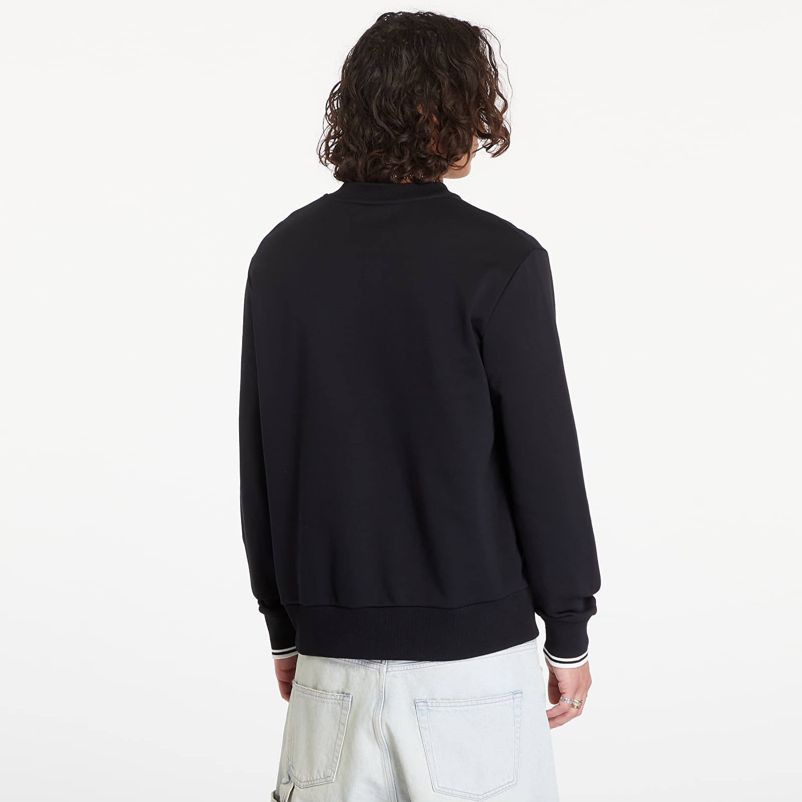 Hoodies and sweatshirts FRED PERRY Crewneck Sweatshirt Black Footshop
