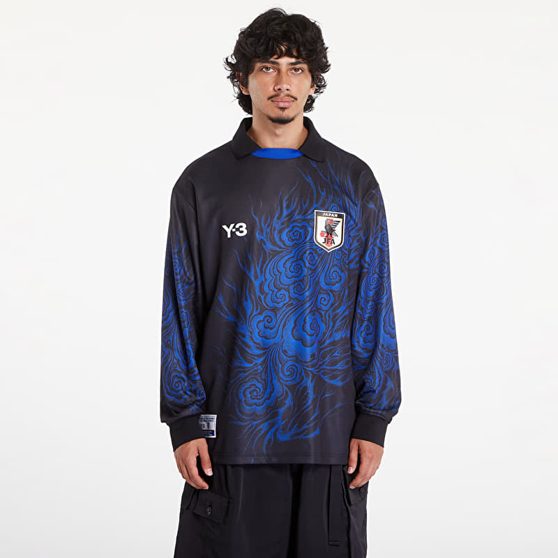 Y-3 JFA 日本代表 長袖シャツ youji Yamamoto  Y-3 x Yohji Yamamoto JFA Long Sleeve Tee UNISEX Black/ Bold Blue