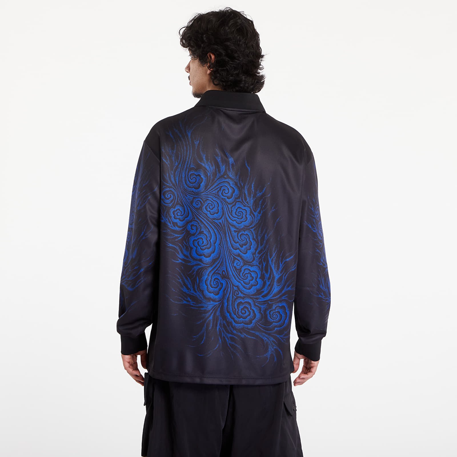 Magliette Y-3 x Yohji Yamamoto JFA Long Sleeve Tee UNISEX Black/ Bold Blue