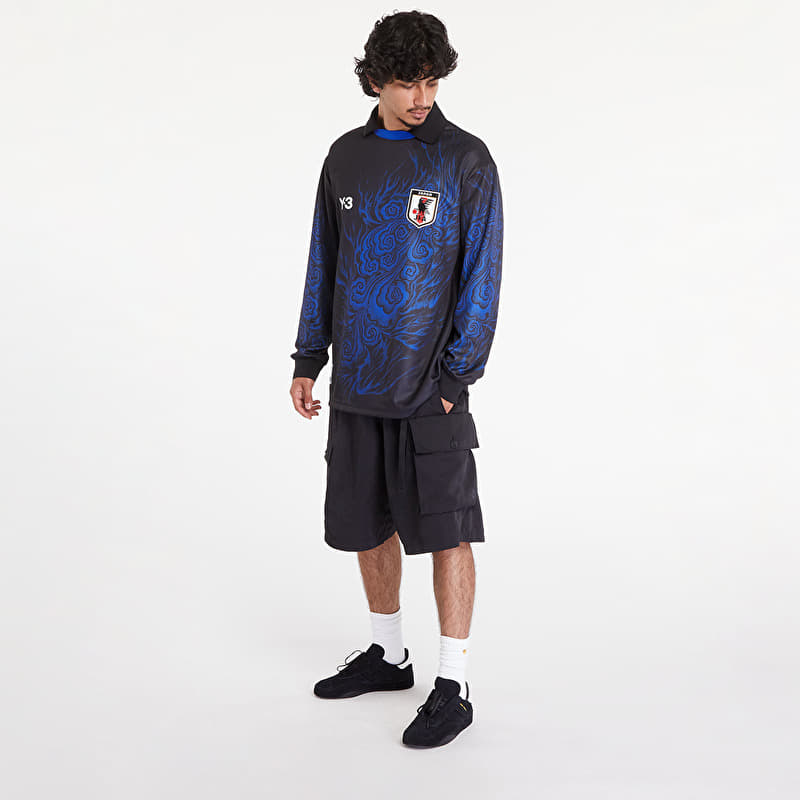 Y-3 x Yohji Yamamoto JFA Long Sleeve Tee UNISEX Black/ Bold Blue