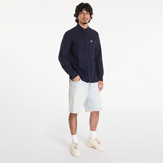 FRED PERRY Oxford Shirt Navy | Footshop