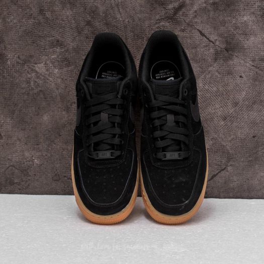 Scarpe donna Nike Wmns Air Force 1 07 SE Black Black Gum Medium Brown Footshop