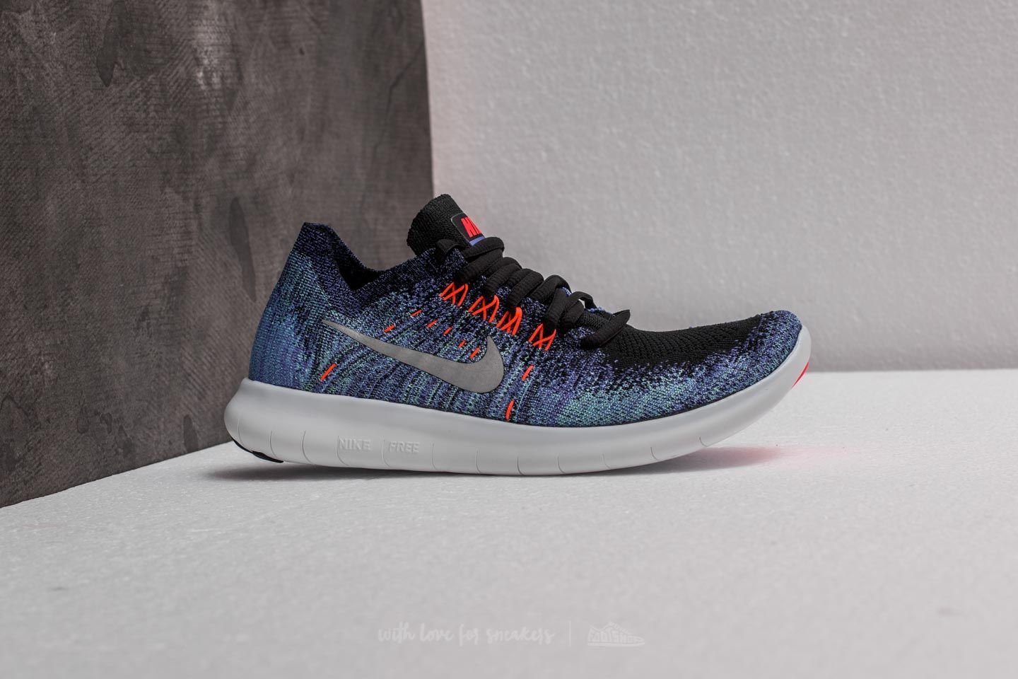 Women s shoes Nike Wmns Free RN Flyknit 2017 Black Metallic