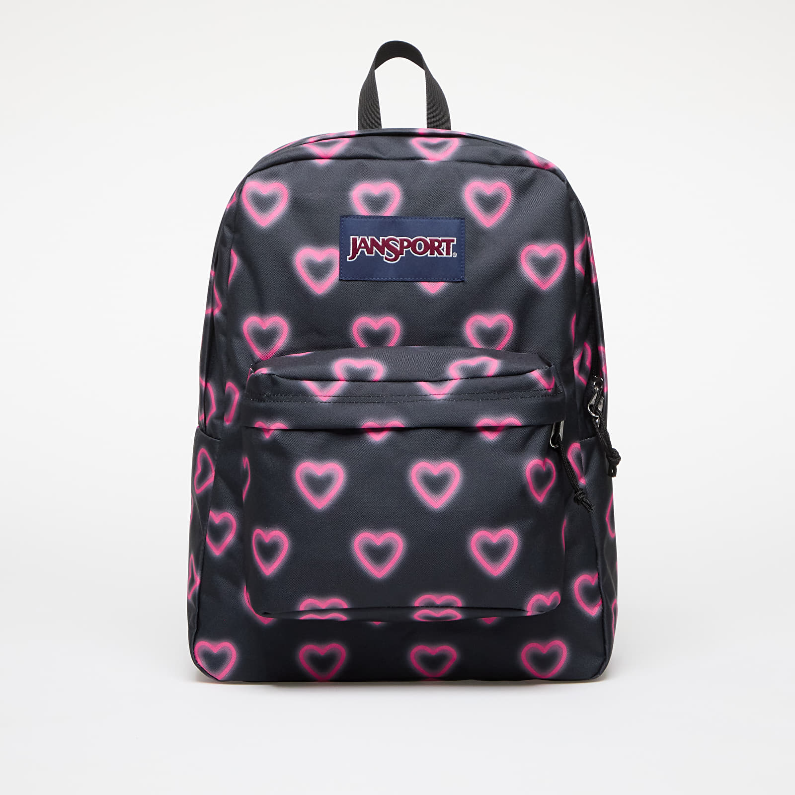Backpacks JanSport SuperBreak One Happy Hearts Backpack Black Footshop