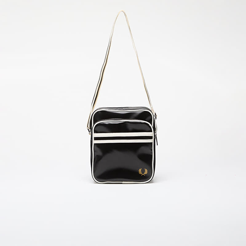 Borsa FRED PERRY Classic Side Bag Black/  Ecru