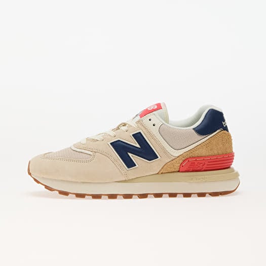 New Balance 574 Beige Navy Blue US 4.5