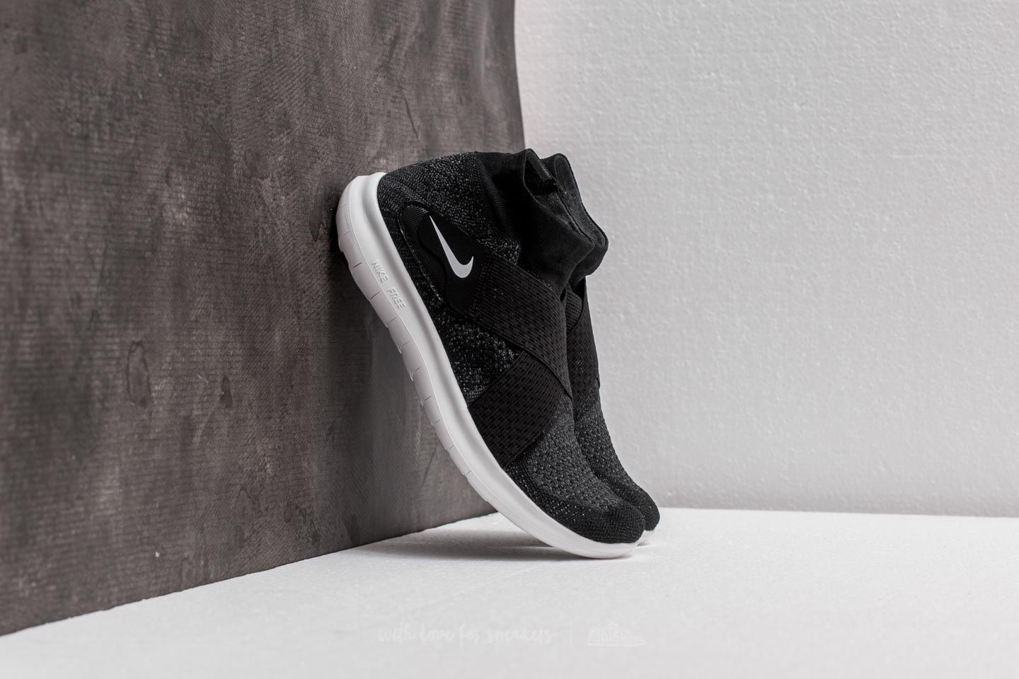 Дамски кецове и обувки Nike W Free RN Motion Flyknit 2017 Black/ White-Dark Grey-Volt