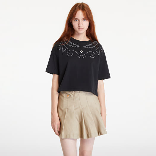 Póló Converse Proud To Be Oversized Cropped T-Shirt Converse Black