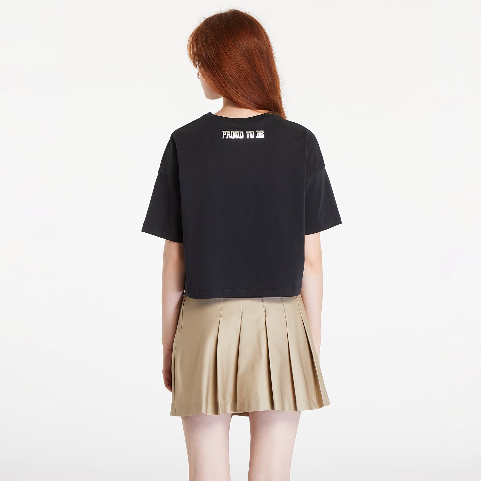 T-paidat Converse Proud To Be Oversized Cropped T-Shirt Converse Black