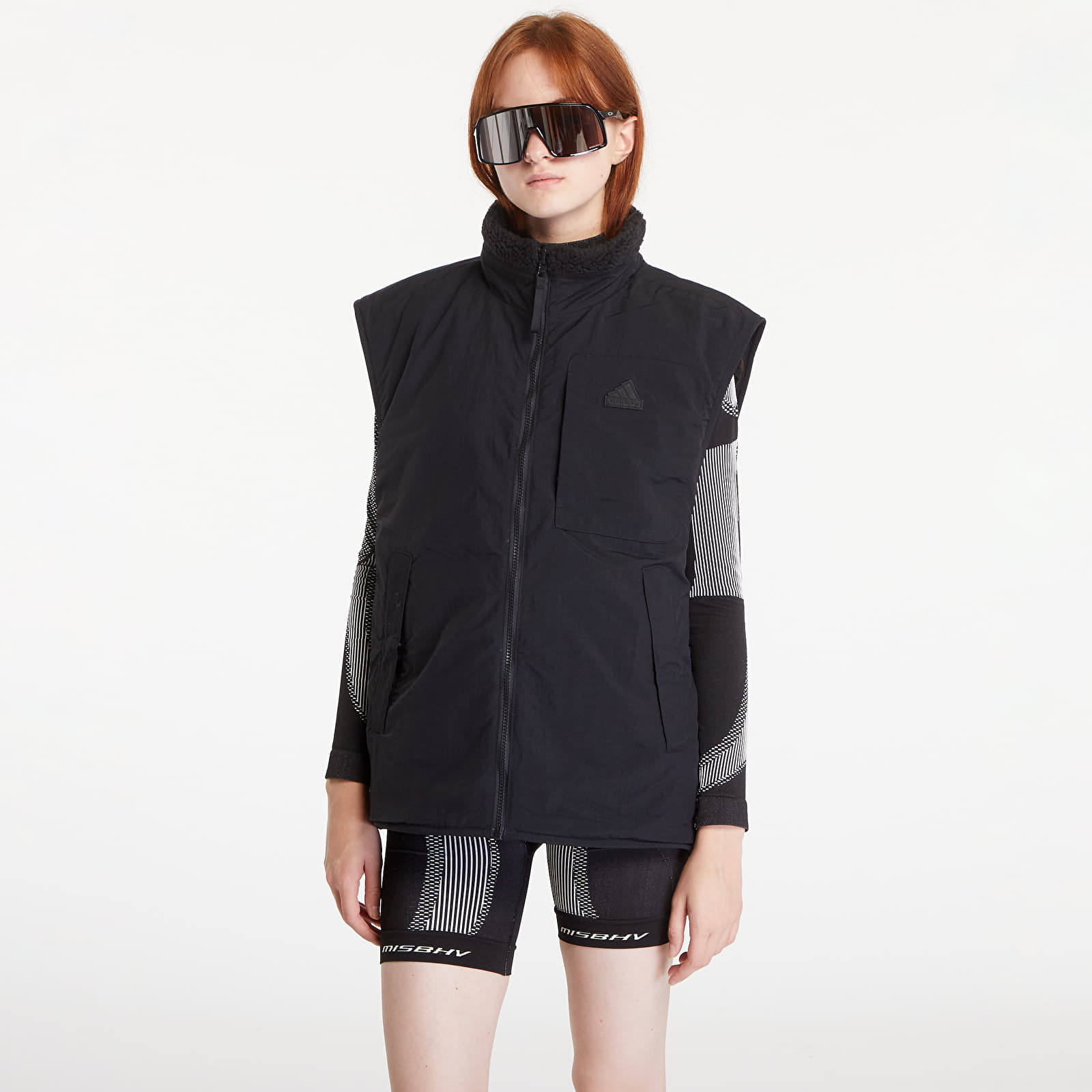 Mellények adidas City Escape Reversible Vest Black/ Black