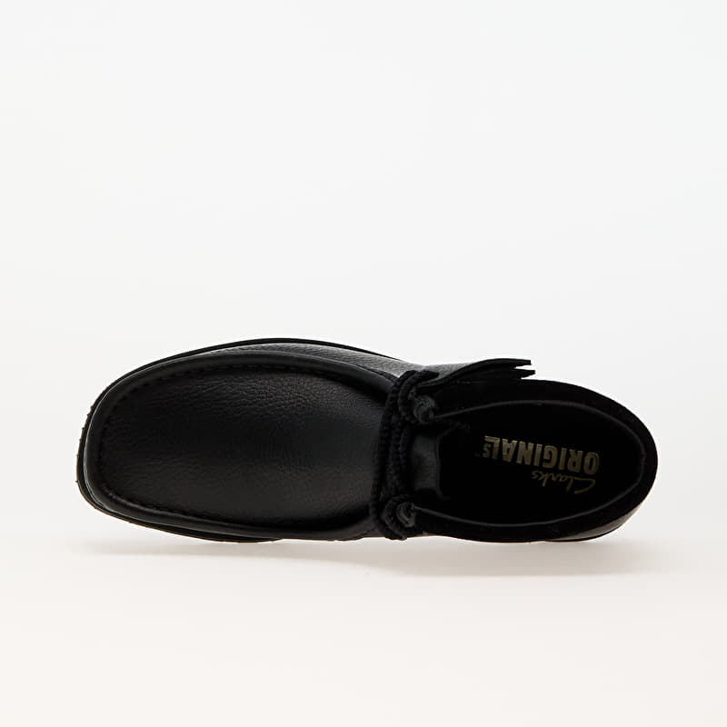 Clarks Originals Wallabee Scout Black Leather | Footshop
