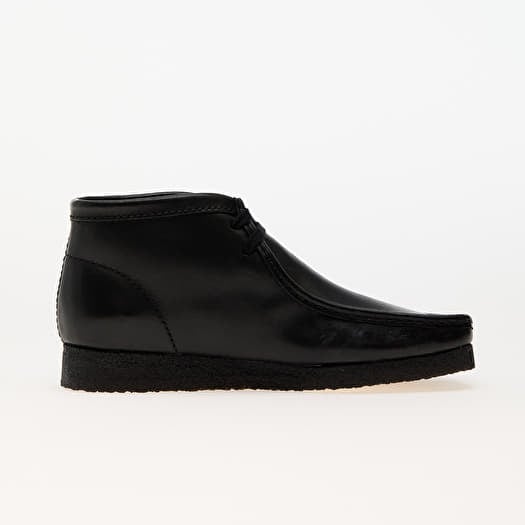 Men s shoes Clarks Originals Wallabee Boot Black Leather Footshop