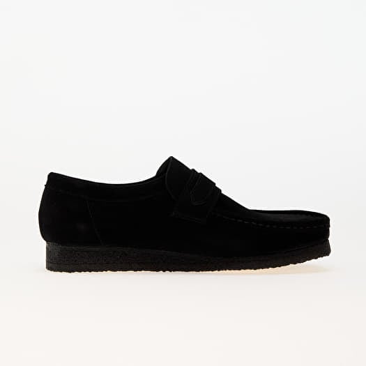 Clarks Originals Wallabee Loafer Black Sde Footshop