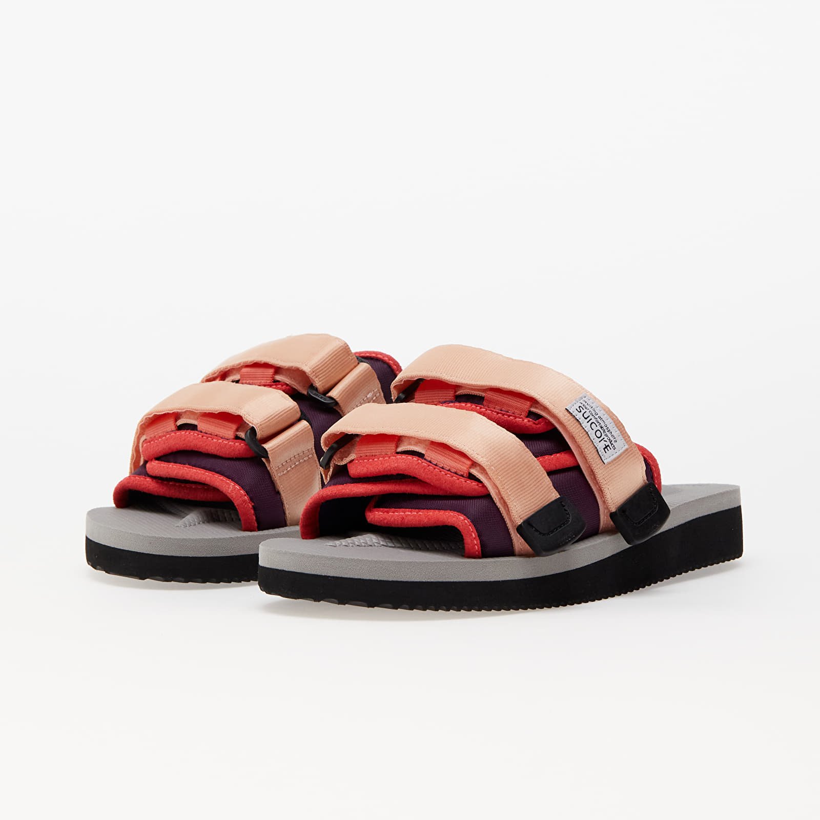 Men's slides SUICOKE MOTO - Cab Pink/ Grey
