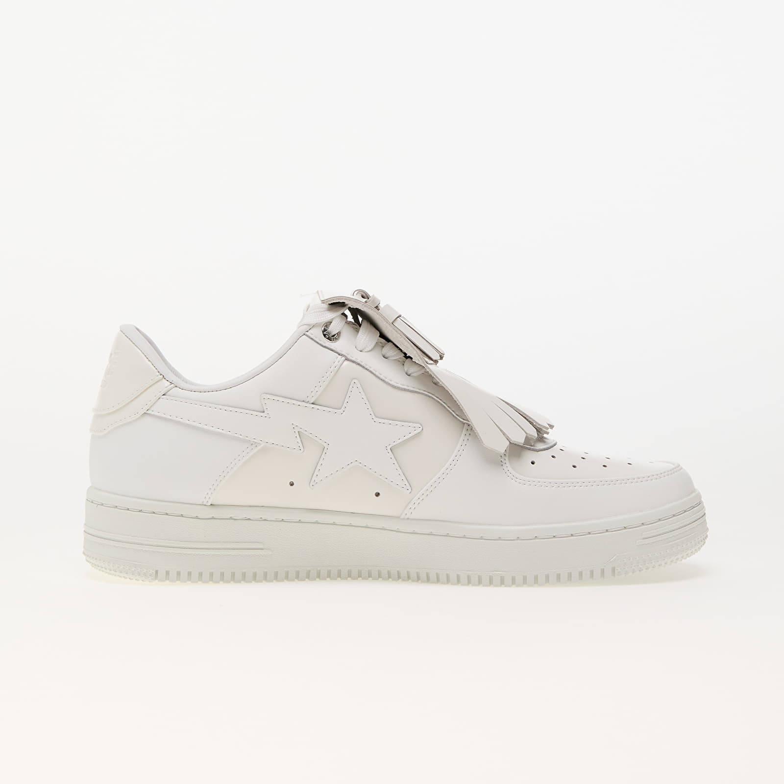 Încălțăminte și sneakerși pentru bărbați A BATHING APE Bape Sta Quilt Tassel White