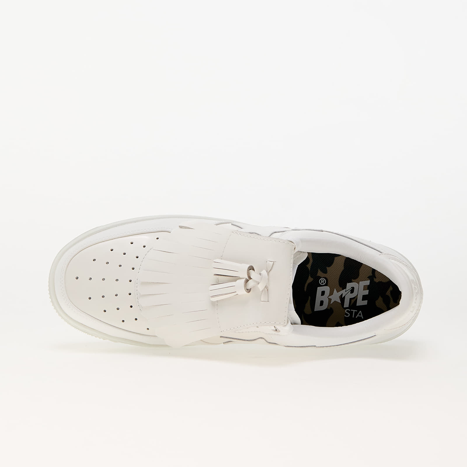 Мъжки кецове и обувки A BATHING APE Bape Sta Quilt Tassel White