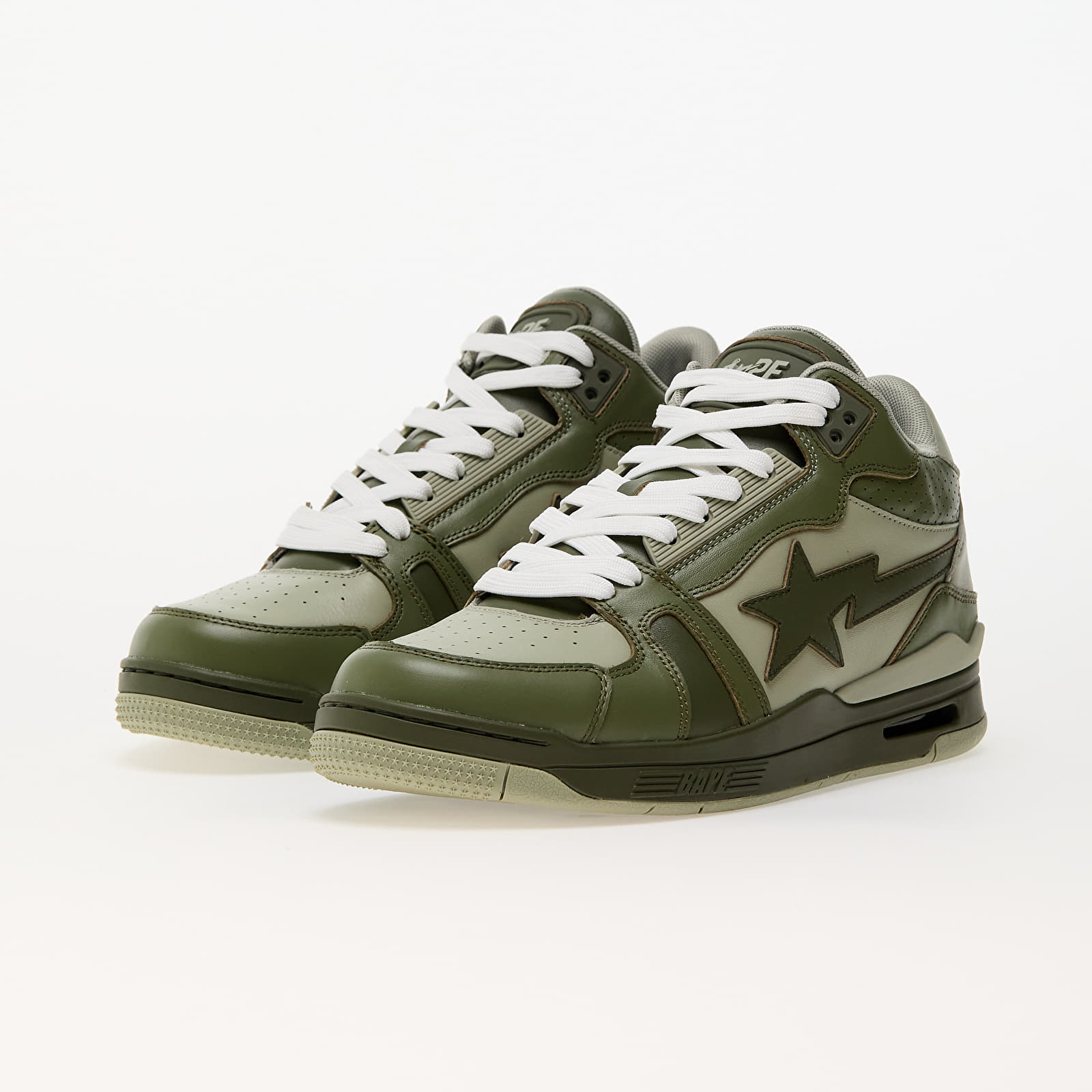 Мъжки кецове и обувки A BATHING APE Bape Clutch Sta 1 Olive Drab