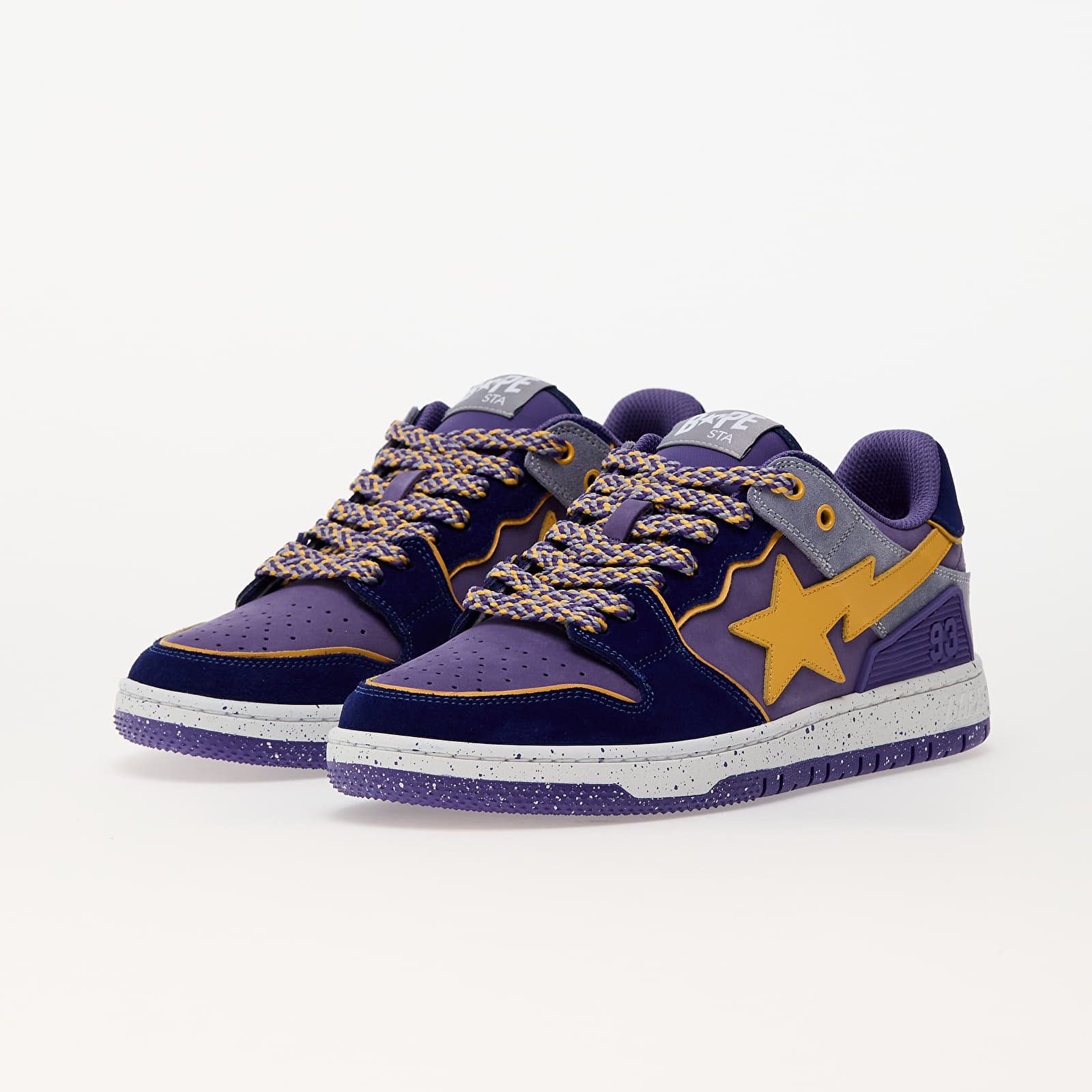 Herren Sneaker und Schuhe A BATHING APE Bape Sk8 Sta 4 M2 Purple