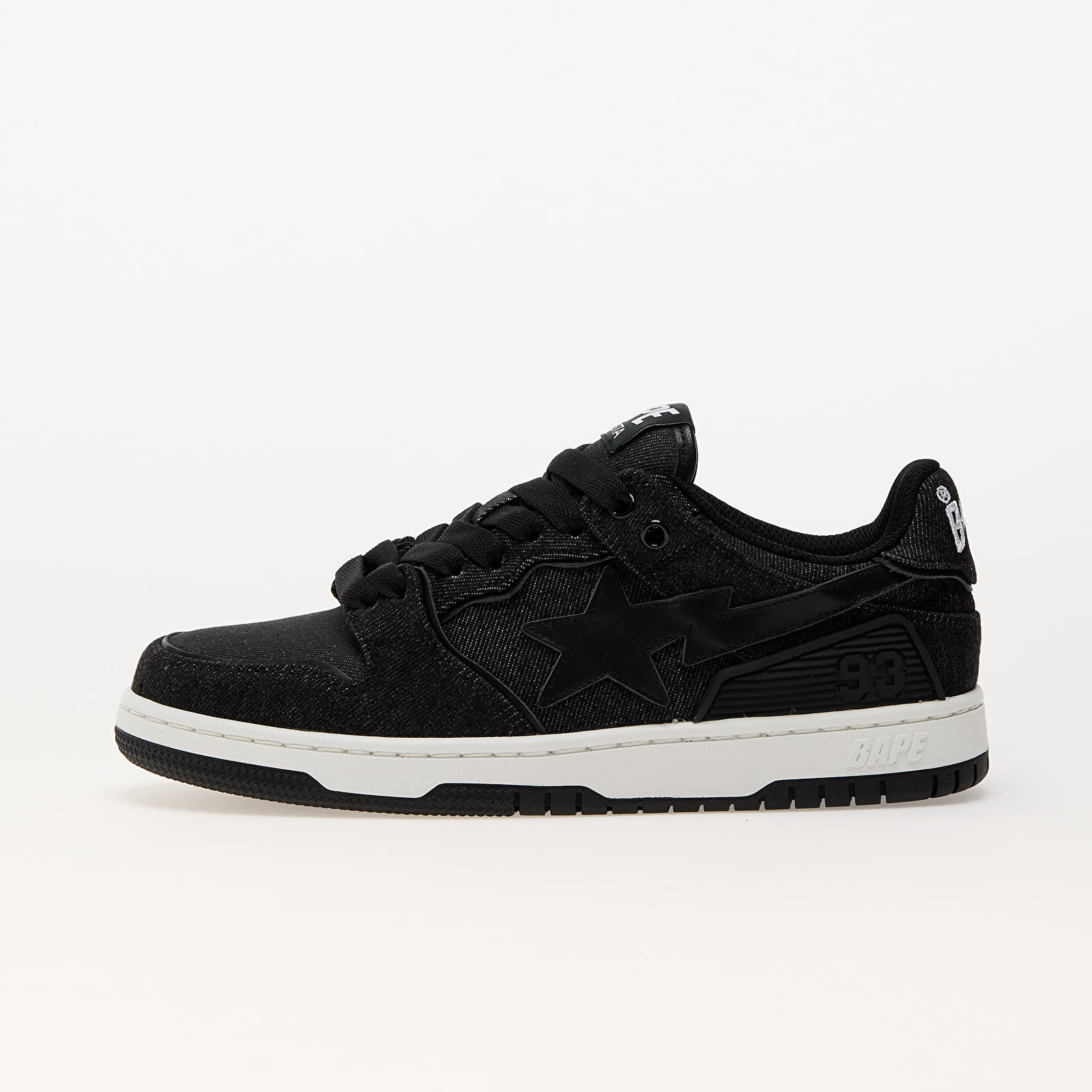 Männer A BATHING APE Bape Sk8 Sta Denim Black