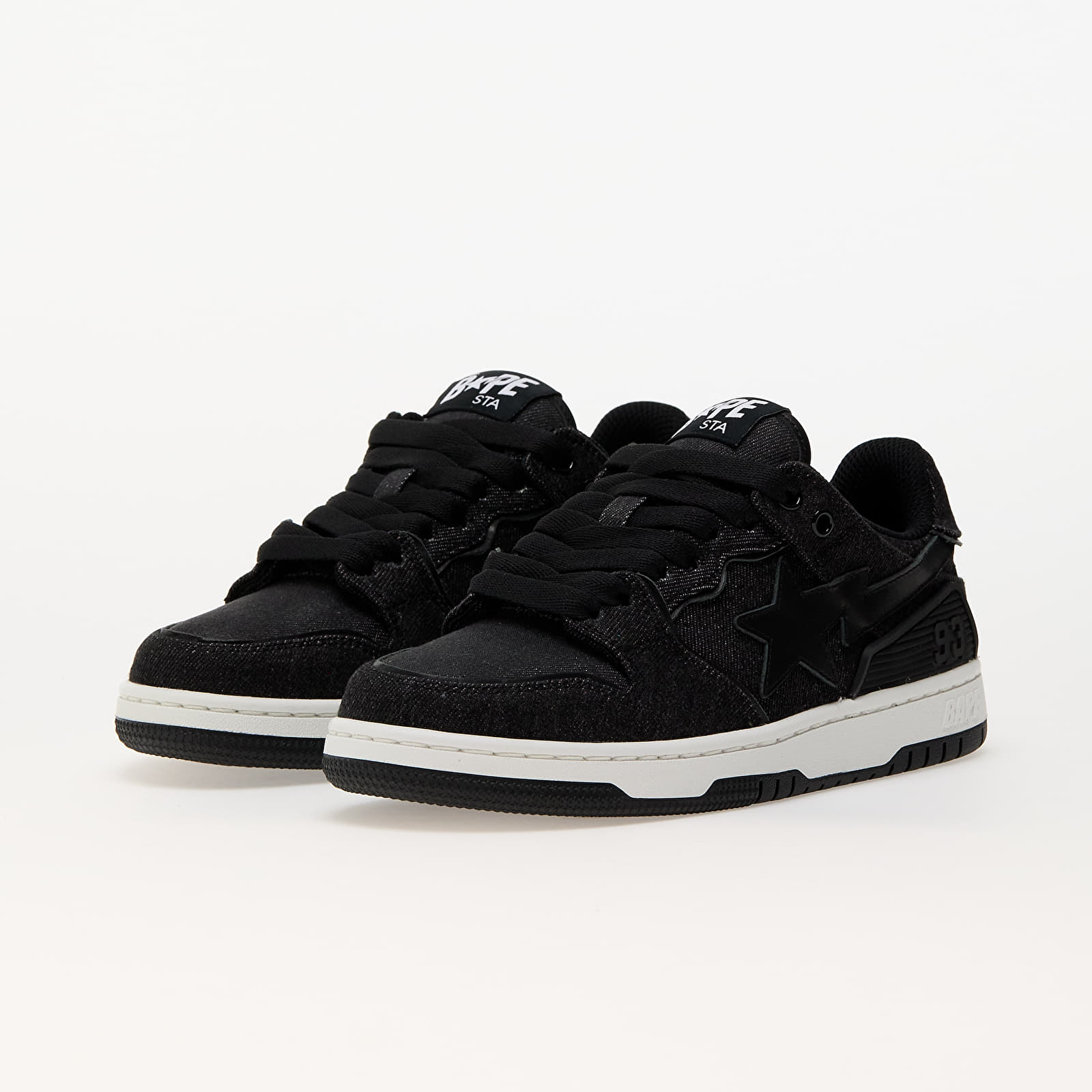 Männer A BATHING APE Bape Sk8 Sta Denim Black