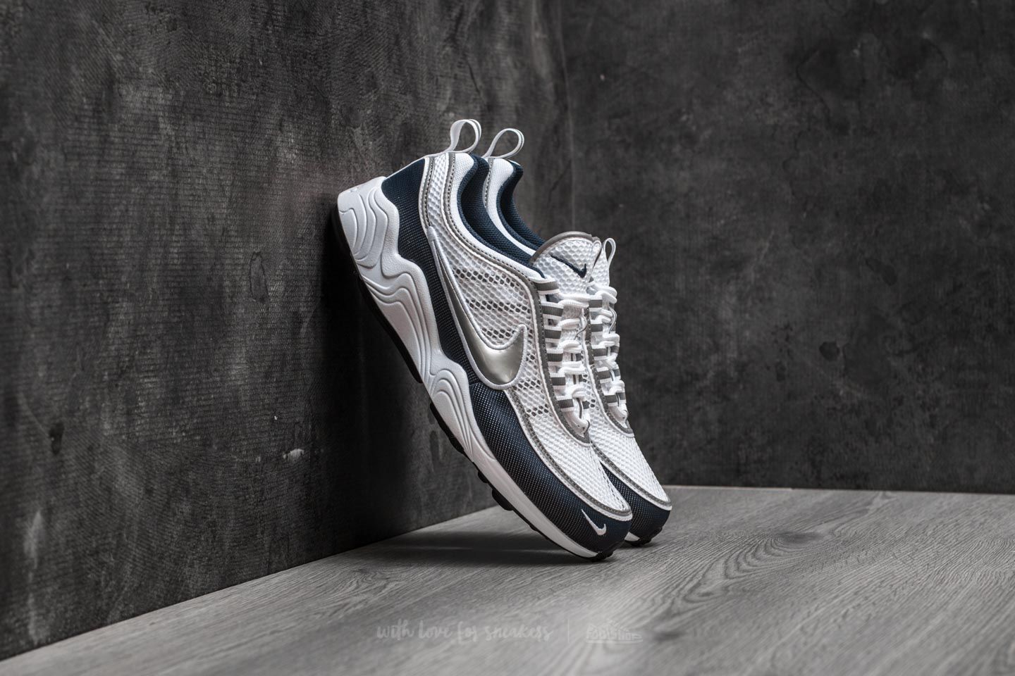 Chaussures et baskets homme Nike Air Zoom Spiridon '16 White/ Metallic Silver
