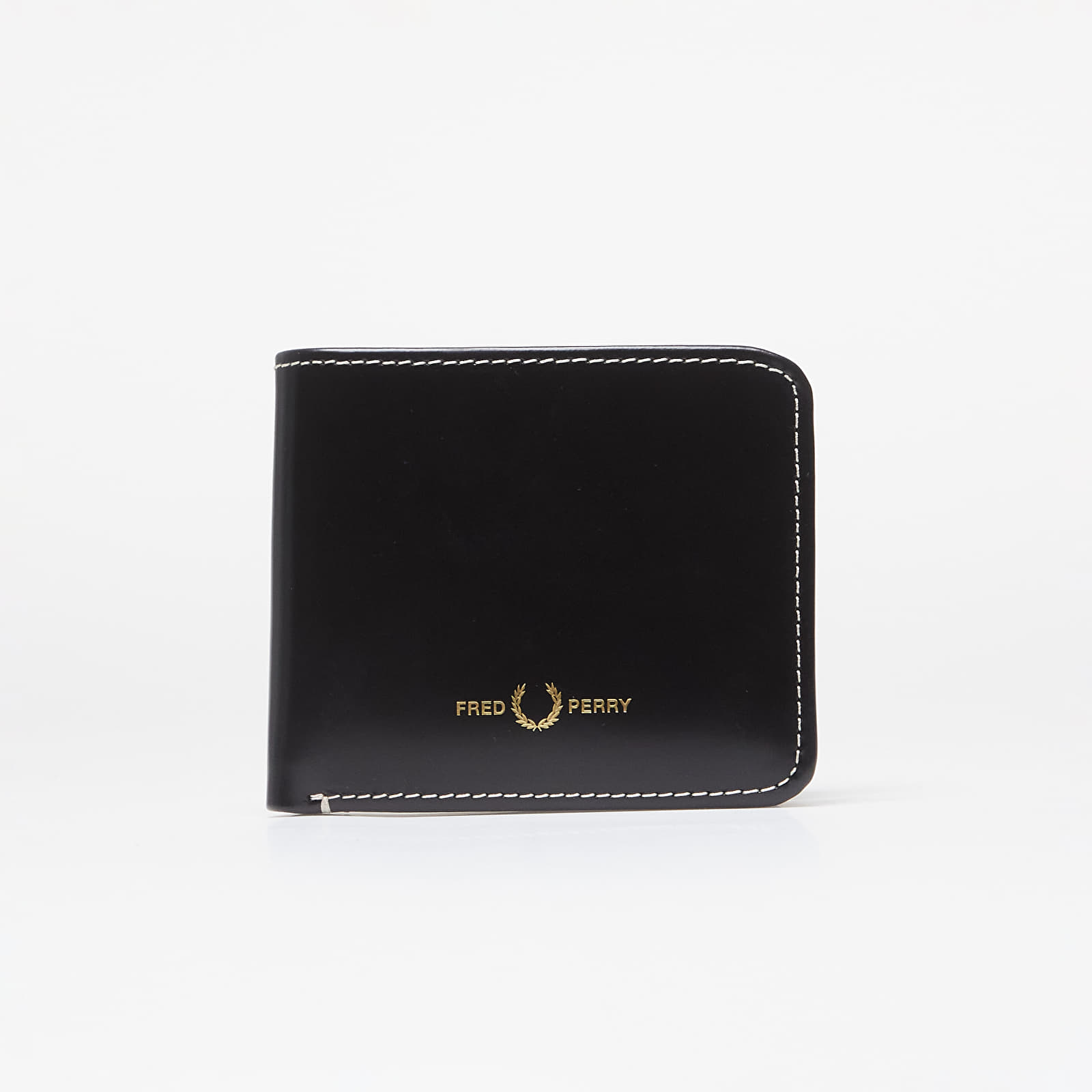 Geldbörsen FRED PERRY Box Leather Billfold Wallet Black