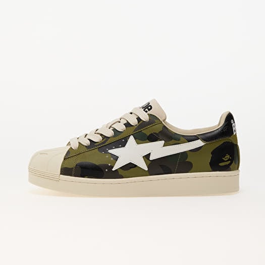 A BATHING APE Skull Sta 1St Camo Green