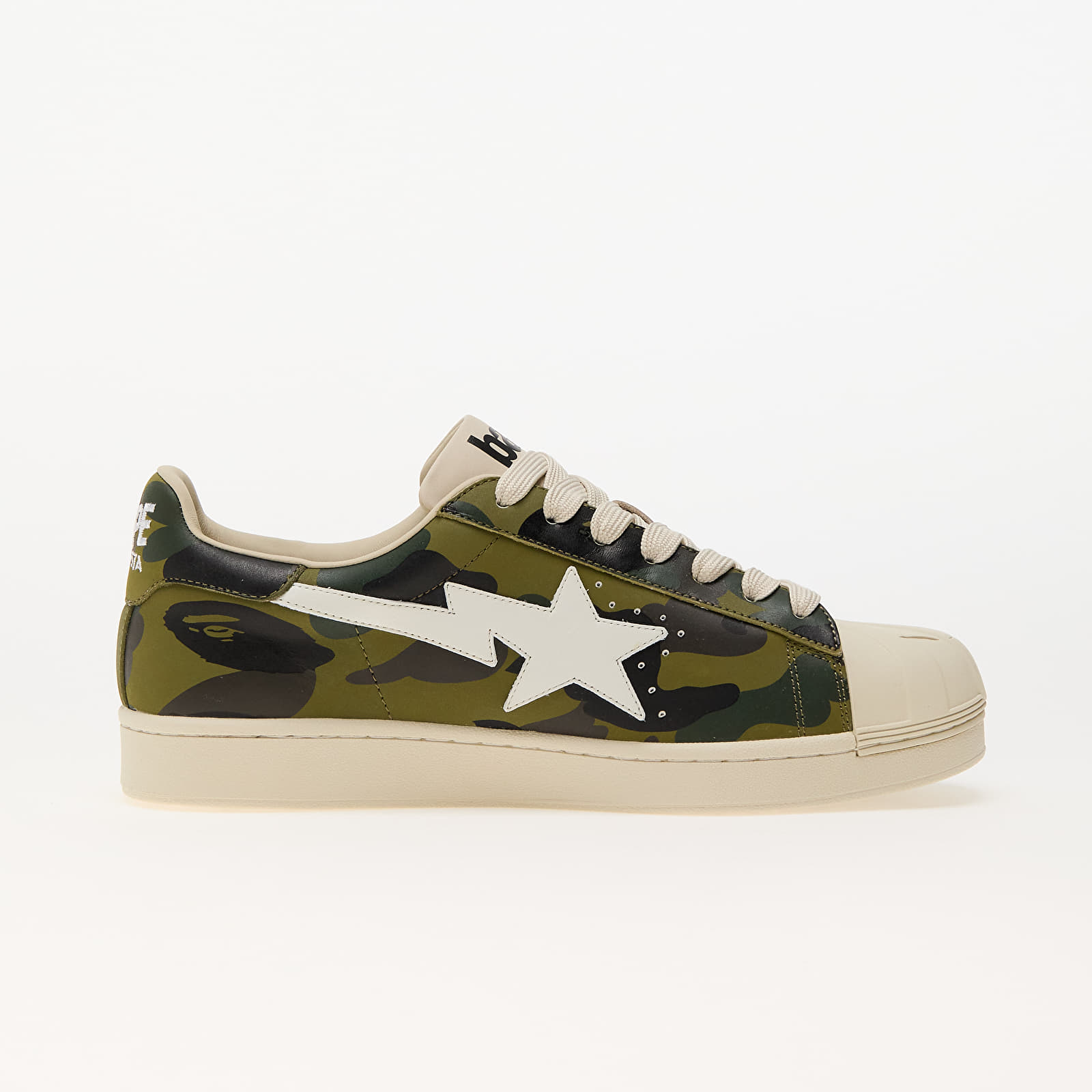 Men's shoes A BATHING APE Skull Sta 1St Camo Green