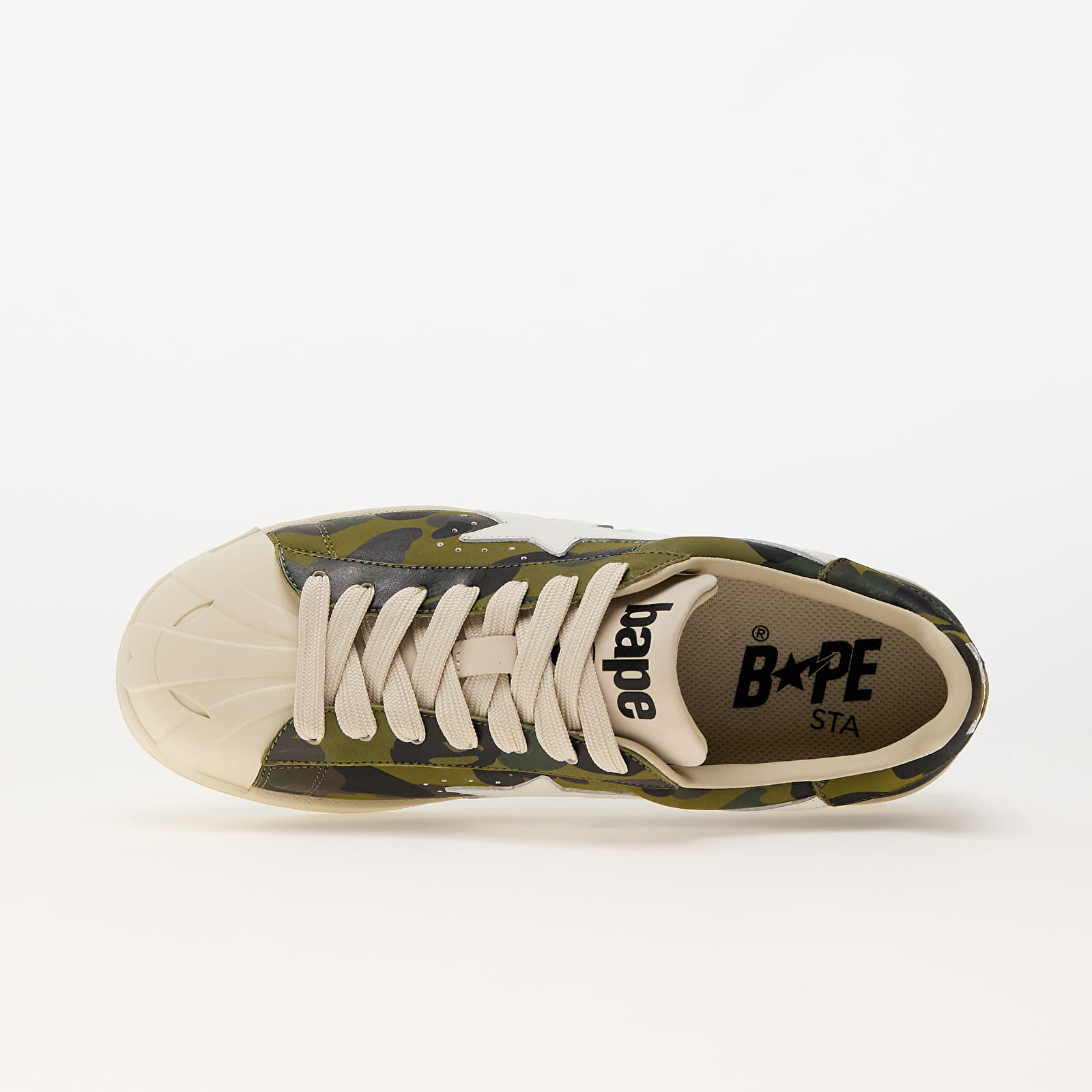 Men's shoes A BATHING APE Skull Sta 1St Camo Green