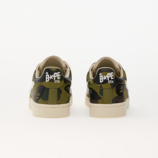 Bape green camo shoes store