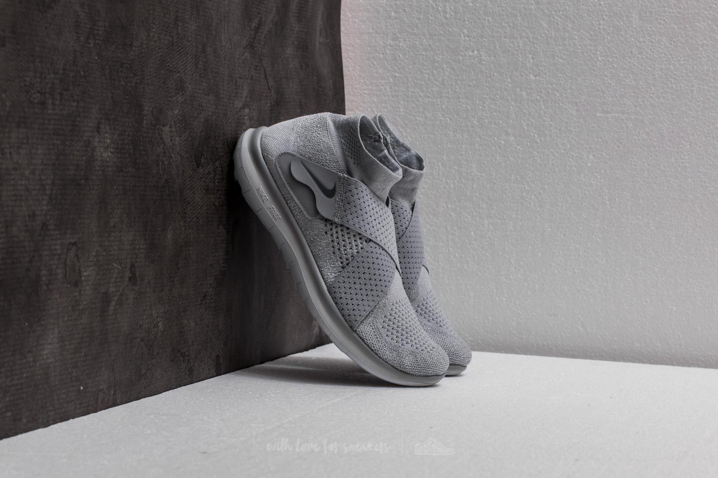 Férfi cipők Nike Free Run Motion Flyknit 2017 Wolf Grey/ Cool Grey